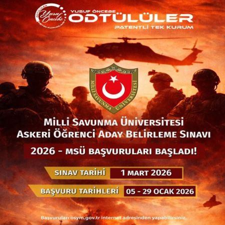 MSÜ 2026 Başvuruları Başladı