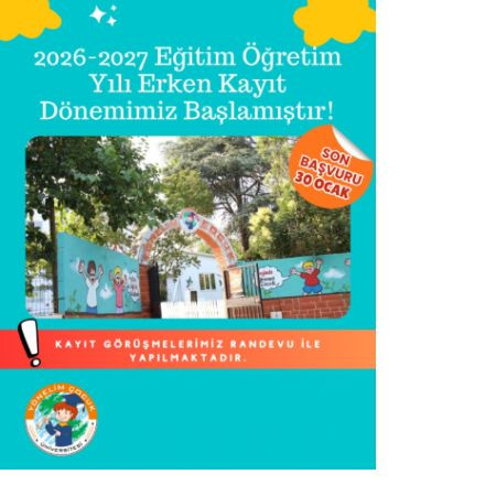 🎓 2026–2027 Eğitim Öğretim Yılı Erken Kayıt Dönemimiz Başladı!
