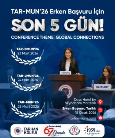 TAR-MUN’26 Erken Başvuru İçin SON 5 GÜN!