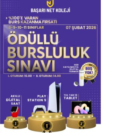 🎓 Ödüllü Bursluluk Sınavı ile Geleceğini Şekillendir