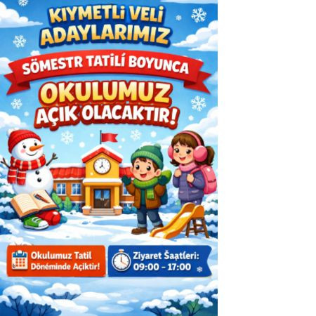 ❄️ Sömestr Tatilinde de Yanınızdayız