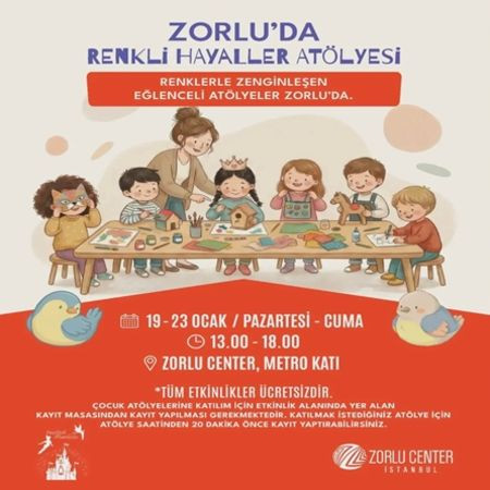 Zorlu Center'da Renkli Hayaller Atölyesi!