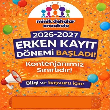 🚀 Geleceğin Minik Dehaları İçin Büyük Fırsat: 2026-2027 Erken Kayıt Dönemi Başladı! 🎒