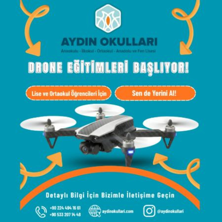 2. DÖNEMDE DRONE EĞİTİMLERİ AYDIN OKULLARI FARKI İLE SİZLERLE!