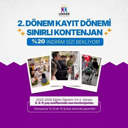 2. Dönem Kayıtlarında %20 İndirim