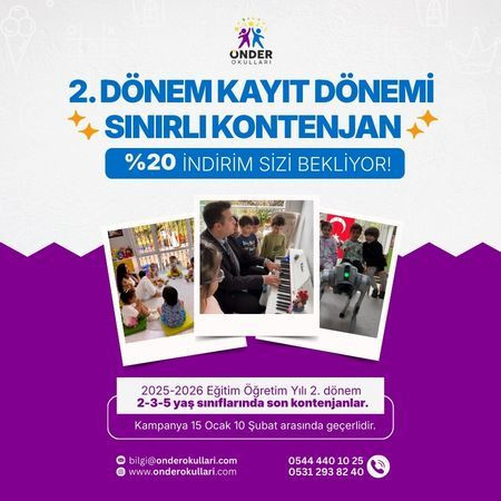 2. Dönem Kayıtlarında %20 İndirim