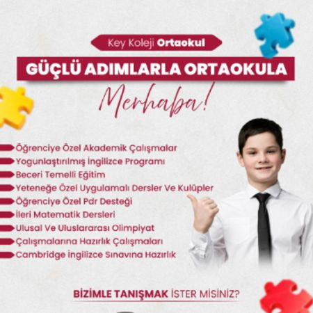 Güçlü temeller üzerine inşa edilen her gelecek, doğru bir ortaokul yolculuğuyla şekillenir.