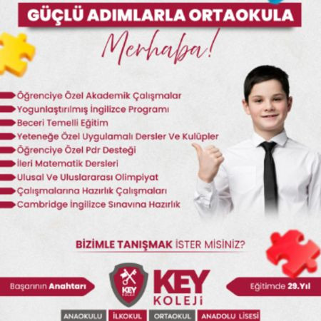 GÜÇLÜ ADIMLARLA ORTAOKULA