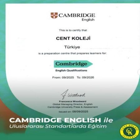 Eğitimde Dünya Standartları: Cent Koleji Artık Bir Cambridge Hazırlık Merkezi!