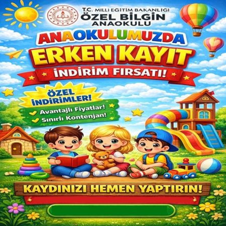 Erken Kayıt Dönemimiz Başladı!