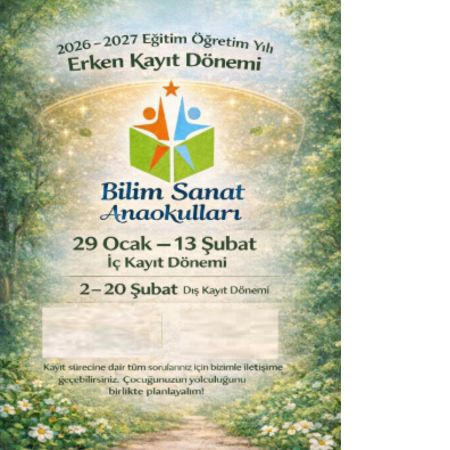 🌿 2026–2027 Erken Kayıt Dönemi Başladı: Geleceğe İlk Adımı Birlikte Atalım!