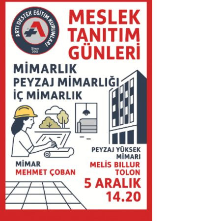 Meslek Tanıtım Günleri: Mimarlık ve Peyzaj Mimarlığı