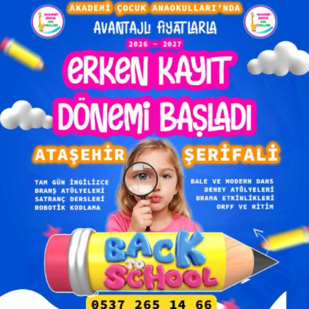 2026–2027 Erken Kayıt Dönemi Başladı!