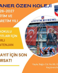 ANAOKULU İÇİN ERKEN KAYIT