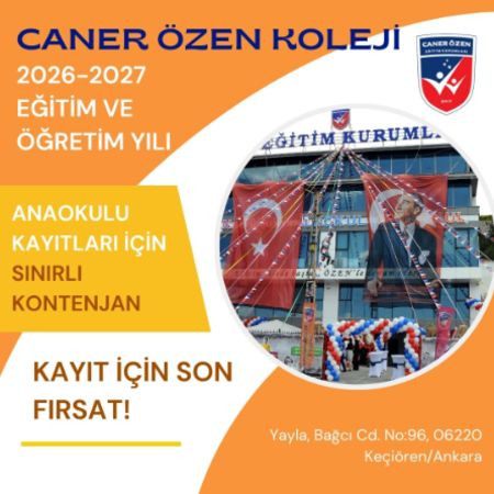 ANAOKULU İÇİN ERKEN KAYIT