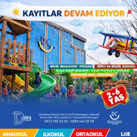 Dünya Çocuk Üniversitesi  2026–2027 Eğitim Öğretim Dönemi  Kayıtlarımız Devam Ediyor!