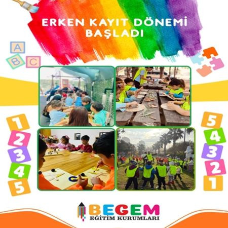 BEGEM Beceri Gelişim Kreş ve Gündüz Bakımevi' nde Erken Kayıt Dönemi Başladı!