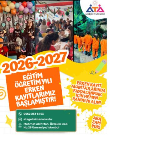 2026–2027 EĞİTİM ÖĞRETİM YILI ERKEN KAYITLARIMIZ BAŞLADI! 📣