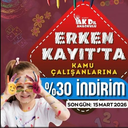 Kamu Çalışanlarımıza Özel Erken Kayıt Fırsatı!