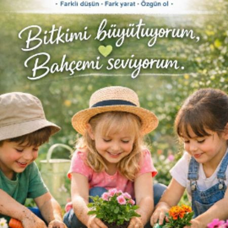 BİTKİMİ BÜYÜTÜYORUM,BAHÇEMİ SEVİYORUM