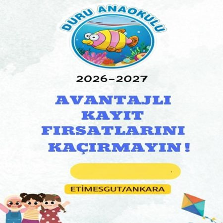 Duru Anaokulu’nda Yeni Dönem Heyecanı Başlıyor!