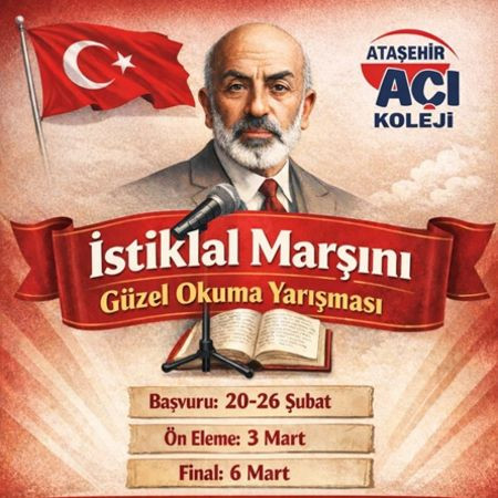 Ataşehir Açı Ortaokulu İstiklal Marşı’nı Güzel Okuma Yarışması