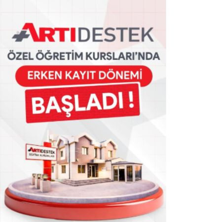 ArtıDestek Özel Öğretim Kursları’nda Erken Kayıt Fırsatı