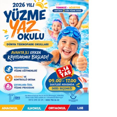YÜZME KURSU BAŞLIYOR