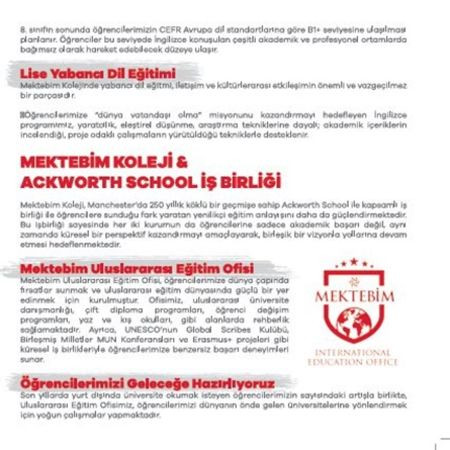 Mektebim Koleji: Dünya Vatandaşı Yetiştiren Uluslararası Eğitim Vizyonu