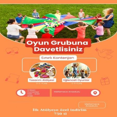 Meltemece Anaokulu’nda Eğlence Dolu Oyun Grubu Başlıyor!