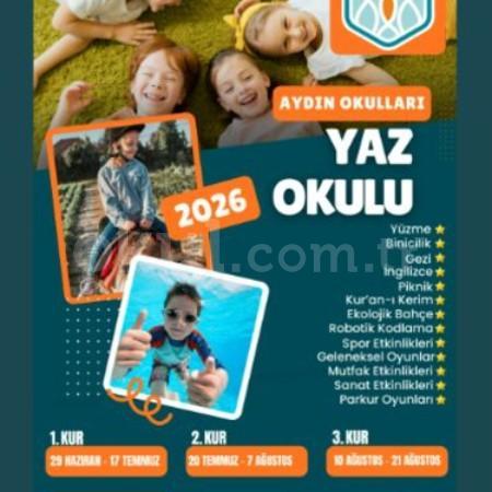 AYDIN OKULLARINDA İLKOKUL VE ANAOKUL İÇİN YAZ OKULU BAŞLIYOR !
