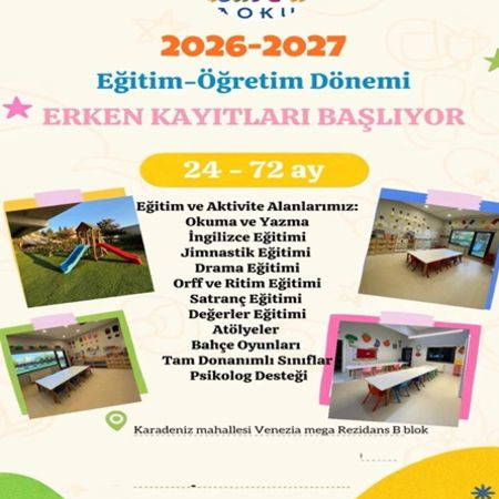 2026-2027 Eğitim Dönemi Erken Kayıt Avantajları Başladı!