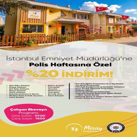 Misay Anaokulları’ndan İstanbul Emniyet Teşkilatı’na Özel %20 İndirim Fırsatı!