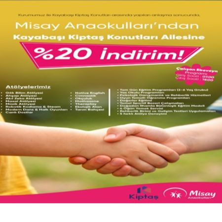 Misay Anaokulları’ndan Kayabaşı Kiptaş Sakinlerine Özel %20 İndirim Fırsatı!