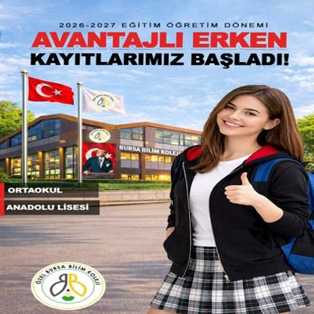 2026-2027 Eğitim Dönemi Erken Kayıtlarımız Başladı!