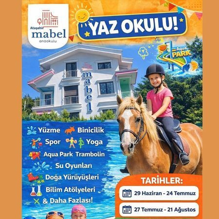 Yaz Tatilinin En Eğlenceli Hali: Mabel Anaokulu Yaz Okulu Kayıtları Başladı!