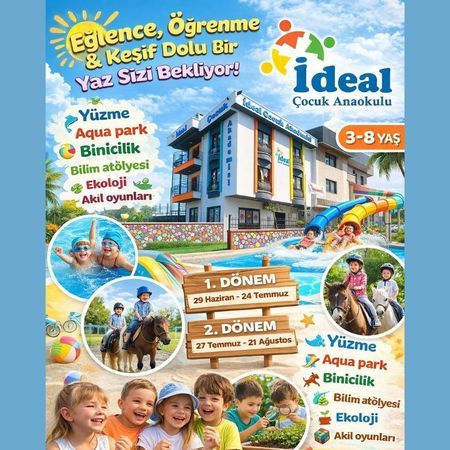 İdeal Çocuk Anaokulu Yaz Okulu Kayıtları Başladı!