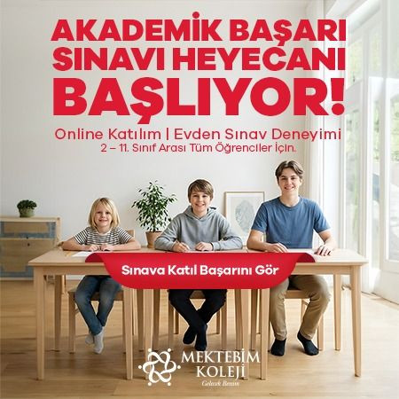 Mektebim Koleji’nden Geleceğin Başarılarına Davet: Online Akademik Başarı Sınavı Başlıyor!