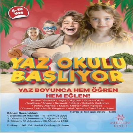 Mektebim Koleji’nde Unutulmaz Bir Yaz Macerası Başlıyor!