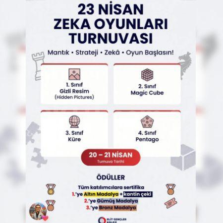 23 Nisan'a özel Zeka Oyunları Turnuvası Başlıyor!