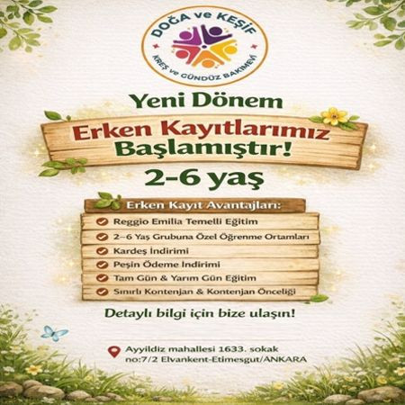 Erken Kayıt Dönemi Başladı !