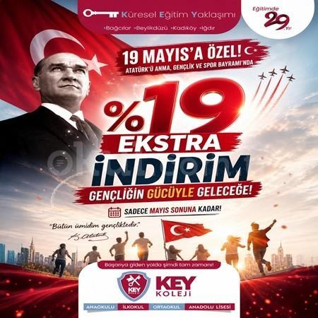 19 Mayıs' a Özel %19 Ekstra İndirim!