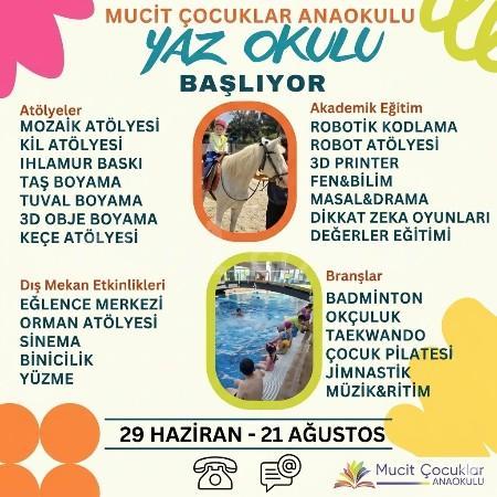 MUCİT ÇOCUKLAR ANAOKULU YAZ OKULU BAŞLIYOR!