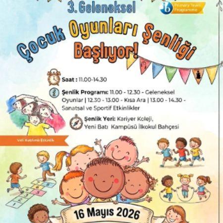 ÇOCUK OYUNŞARI ŞENLİĞİ BAŞLIYOR