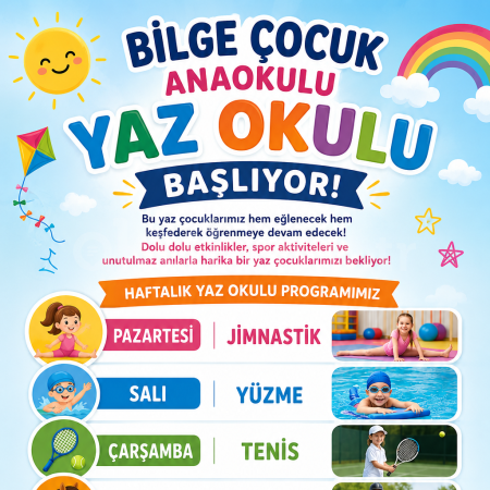 YAZ OKULU BAŞLIYOR