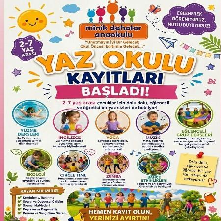 2-7 Yaş Yaz Okulu Kayıtlarımız Başladı!