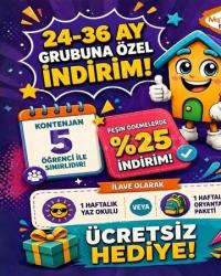 24-36 Ay Grubuna Özel %25 İndirim Fırsatı!