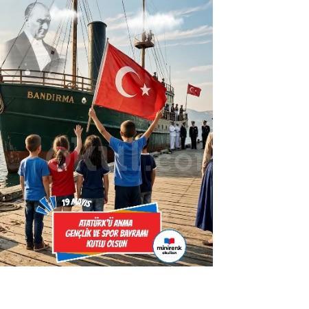 19 MAYIS ATATÜRK'Ü ANMA GENÇLİK VE SPOR BAYRAMI KUTLU OLSUN.