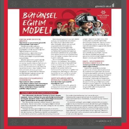 Güvenli Bir Okul Kültürü İçin "Bütünsel Eğitim Modeli" Mektebim'de!