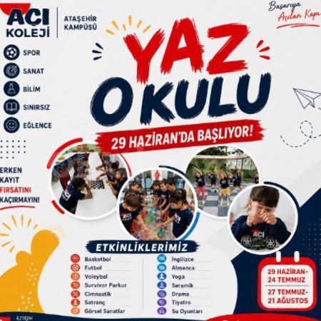 29 HAZİRANDA YAZ OKULUMUZ BAŞLIYOR !